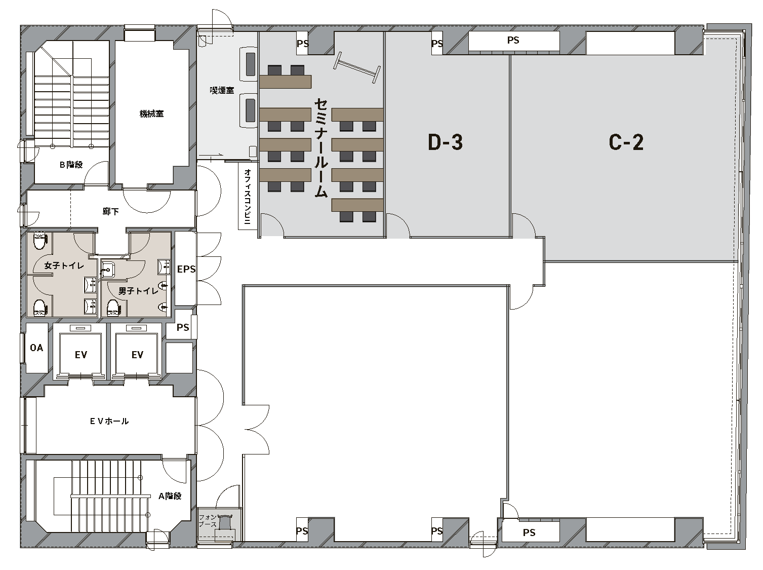 6Fミーティングルーム／シェアオフィス